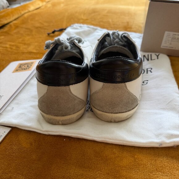 Golden Goose Women's Iconic Super-Star/black heel tab & metal stud lettering 41 - Picture 5 of 9